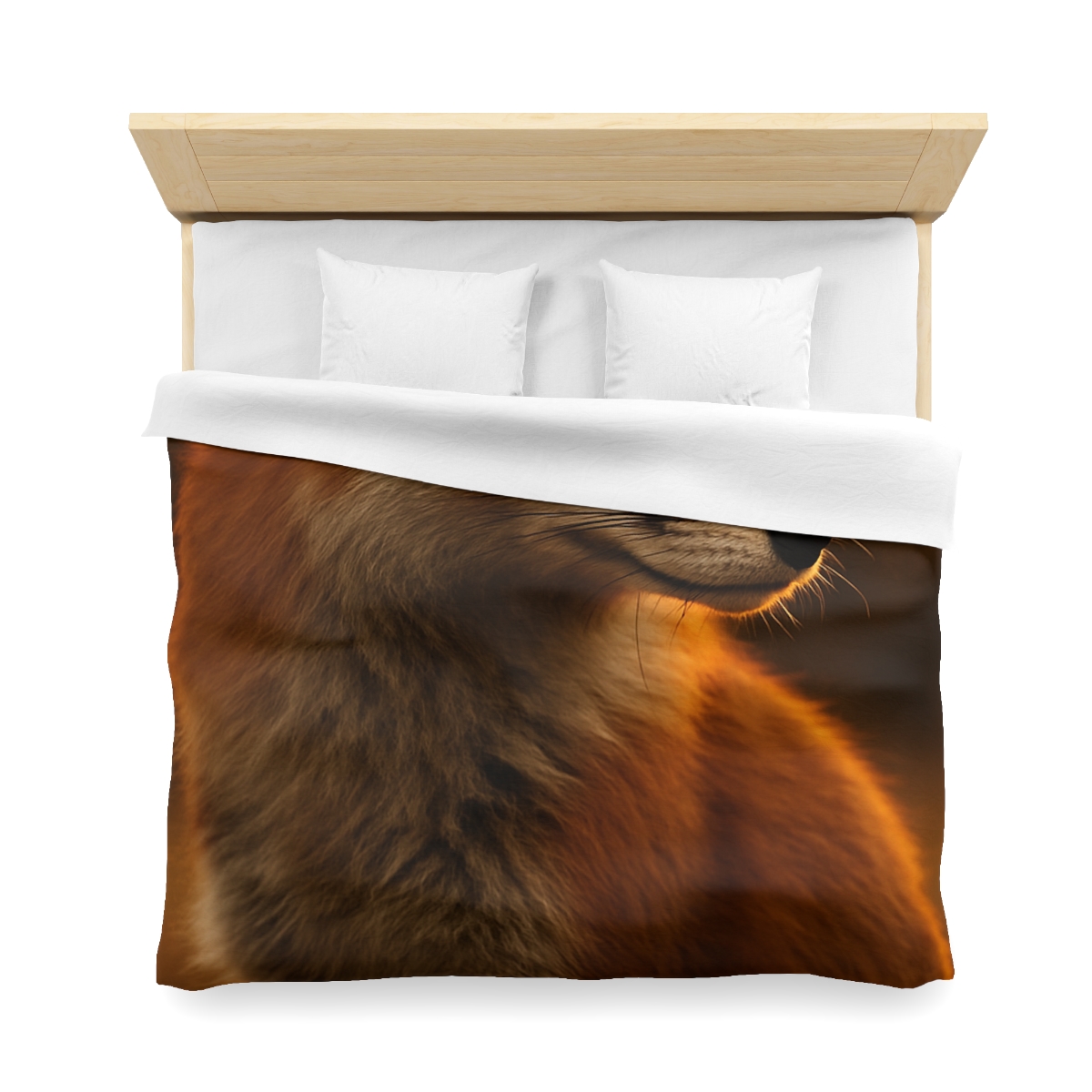 Crimson Whisper Red Fox warm winter duvets