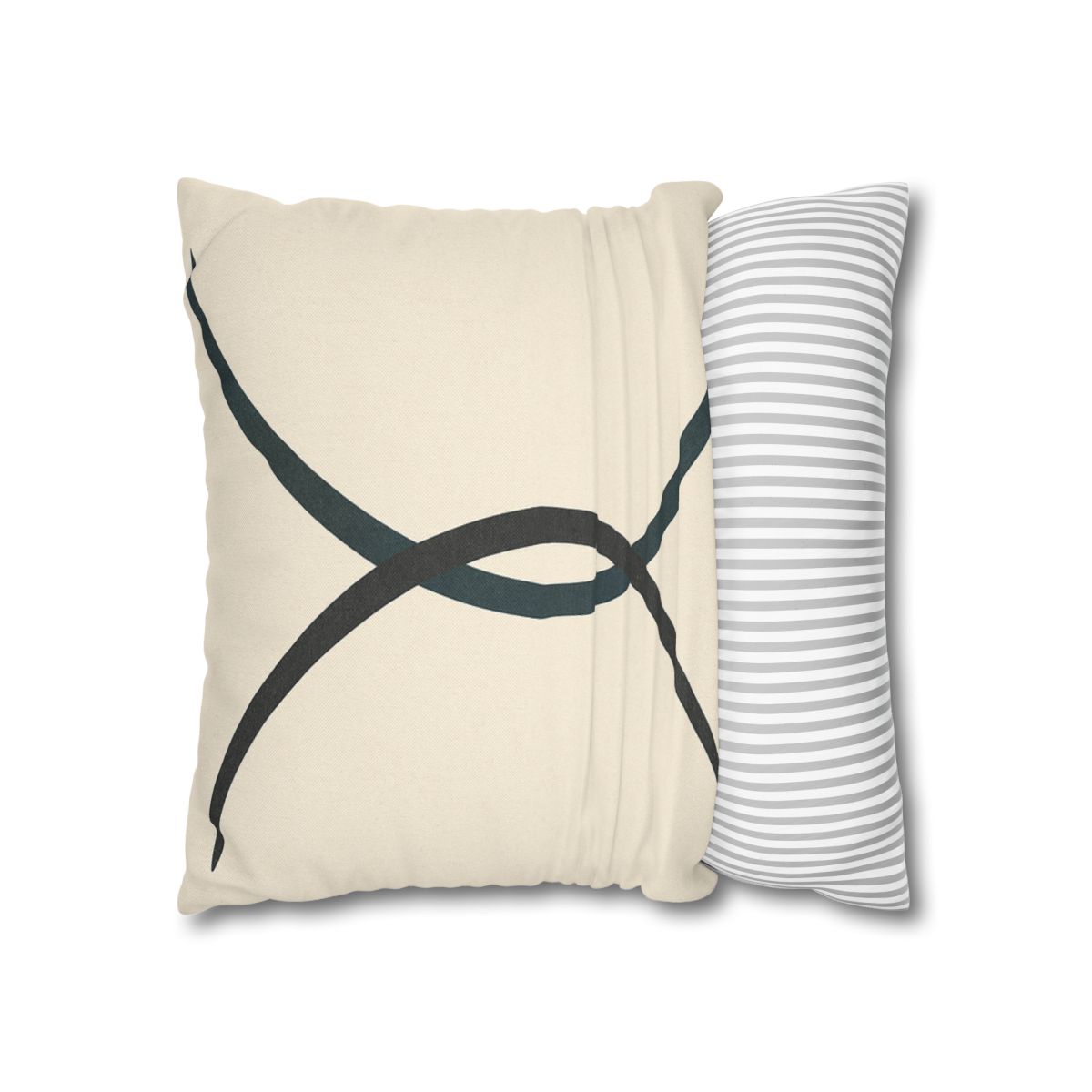 Intersecting Arc Duo Balanced designer print pillow cases