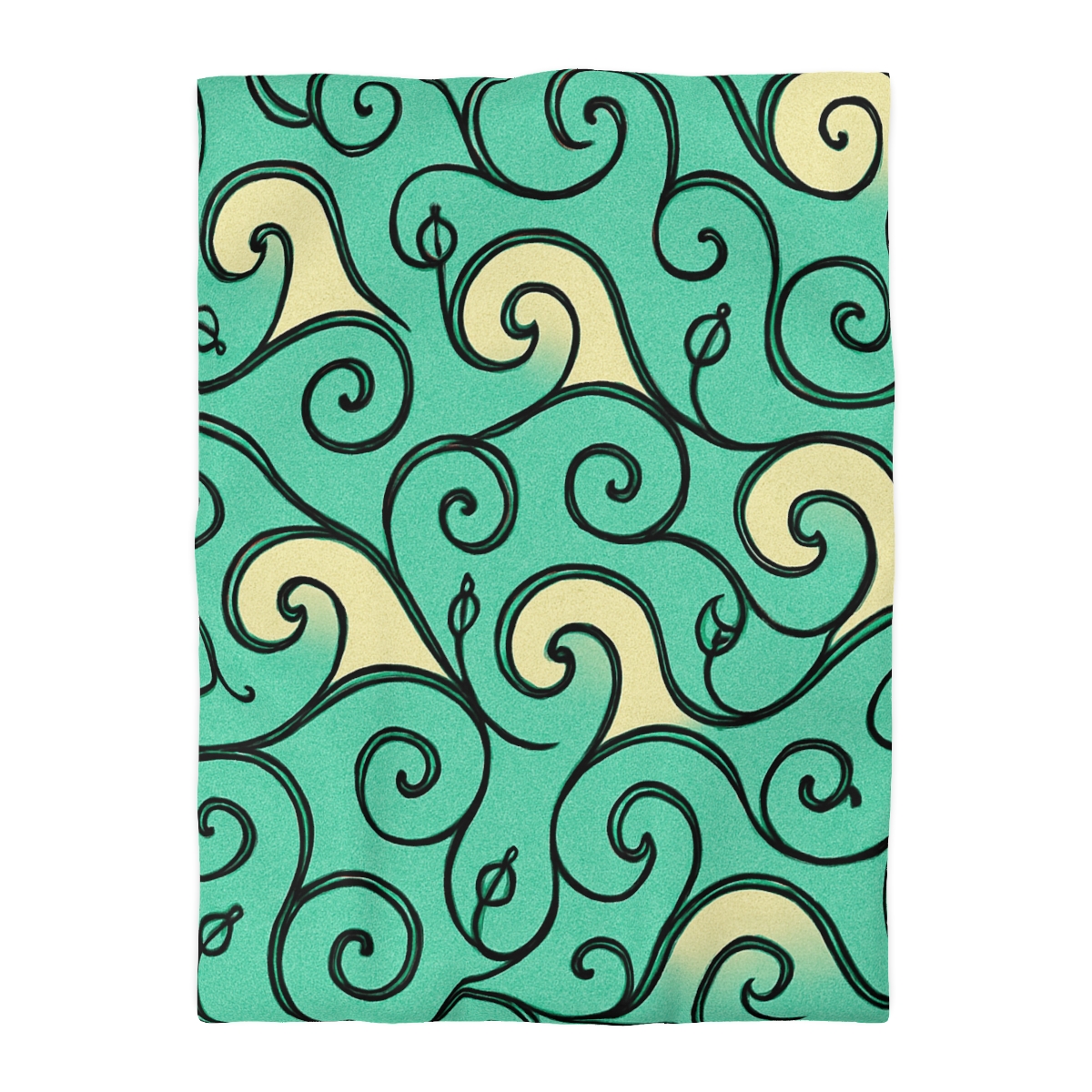 Vine Curl Wave Matrix designer printed duvets