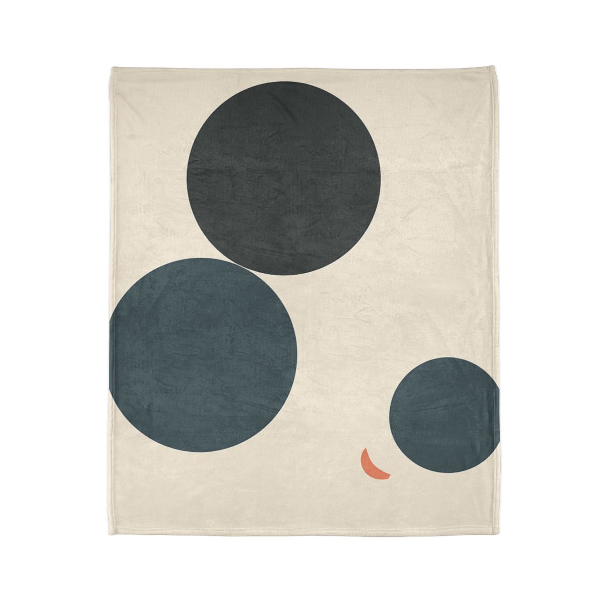 Three Circles With Shared Edge designer printed blankets