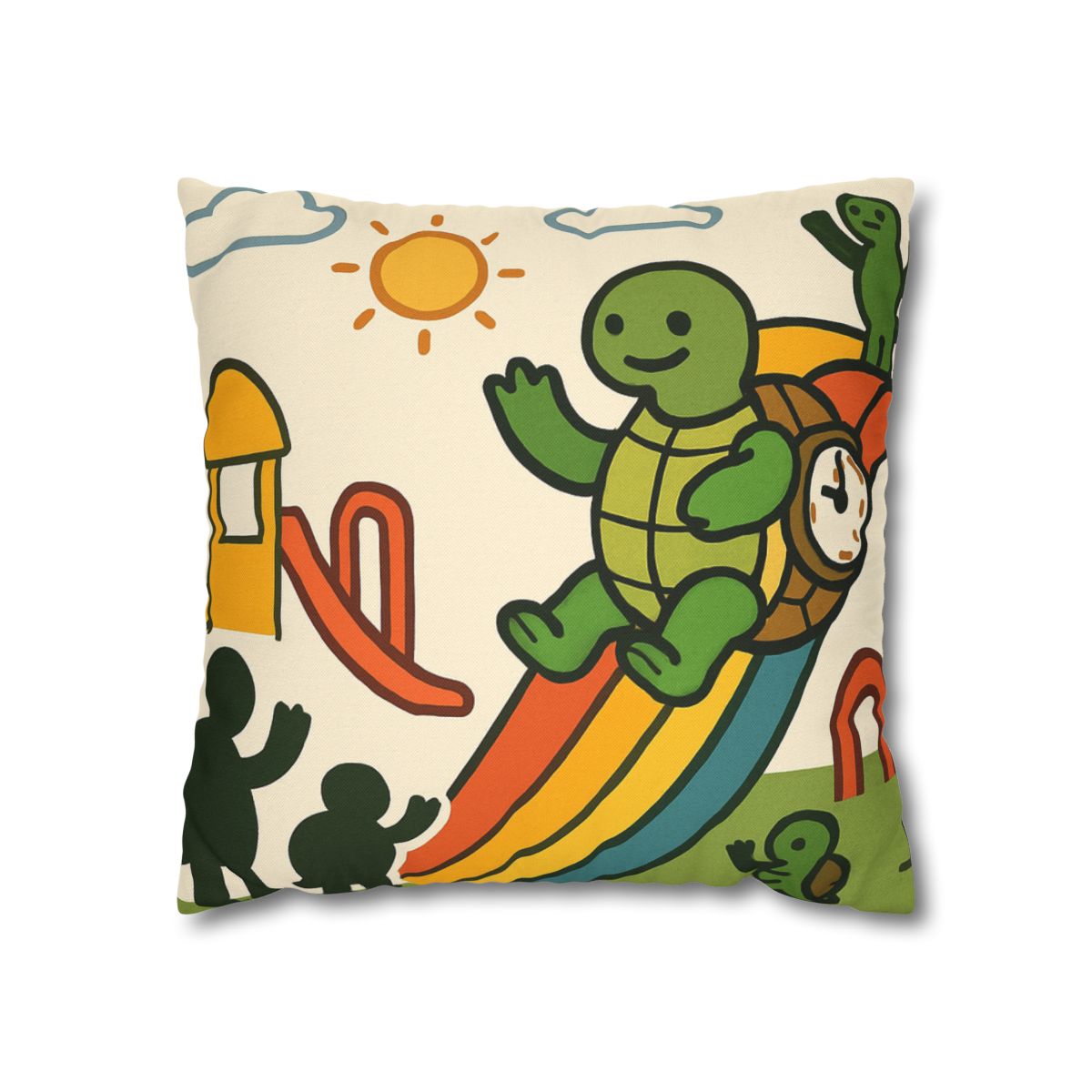 Time Traveling Tortoise Playground stylish decorative pillowcases