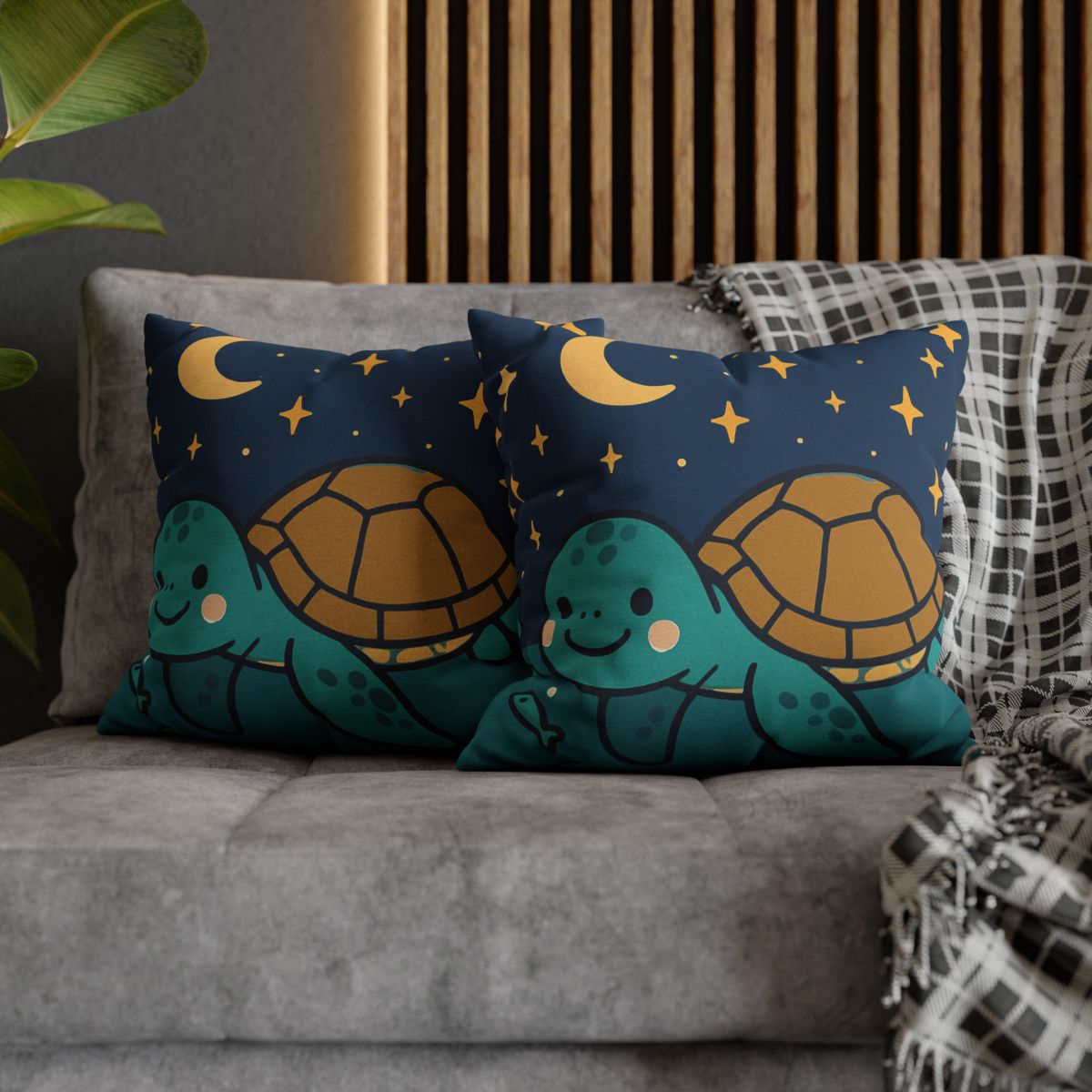 Starry Sea Turtle Voyage stylish decorative pillowcases