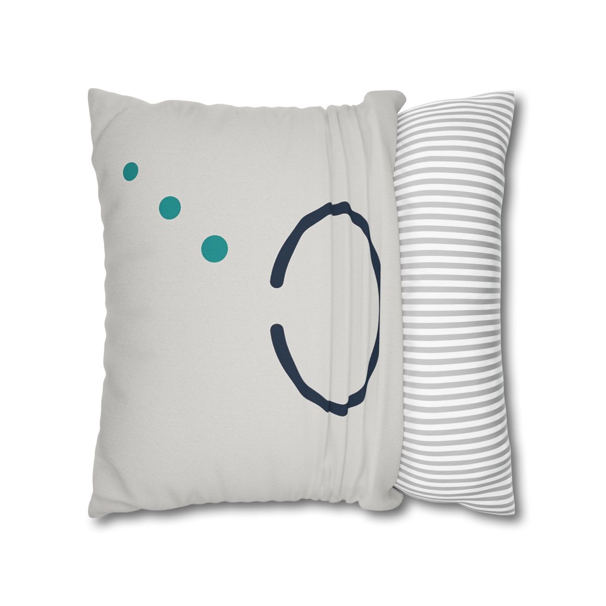 Split Ring And Ascending Dots stylish decorative pillowcases
