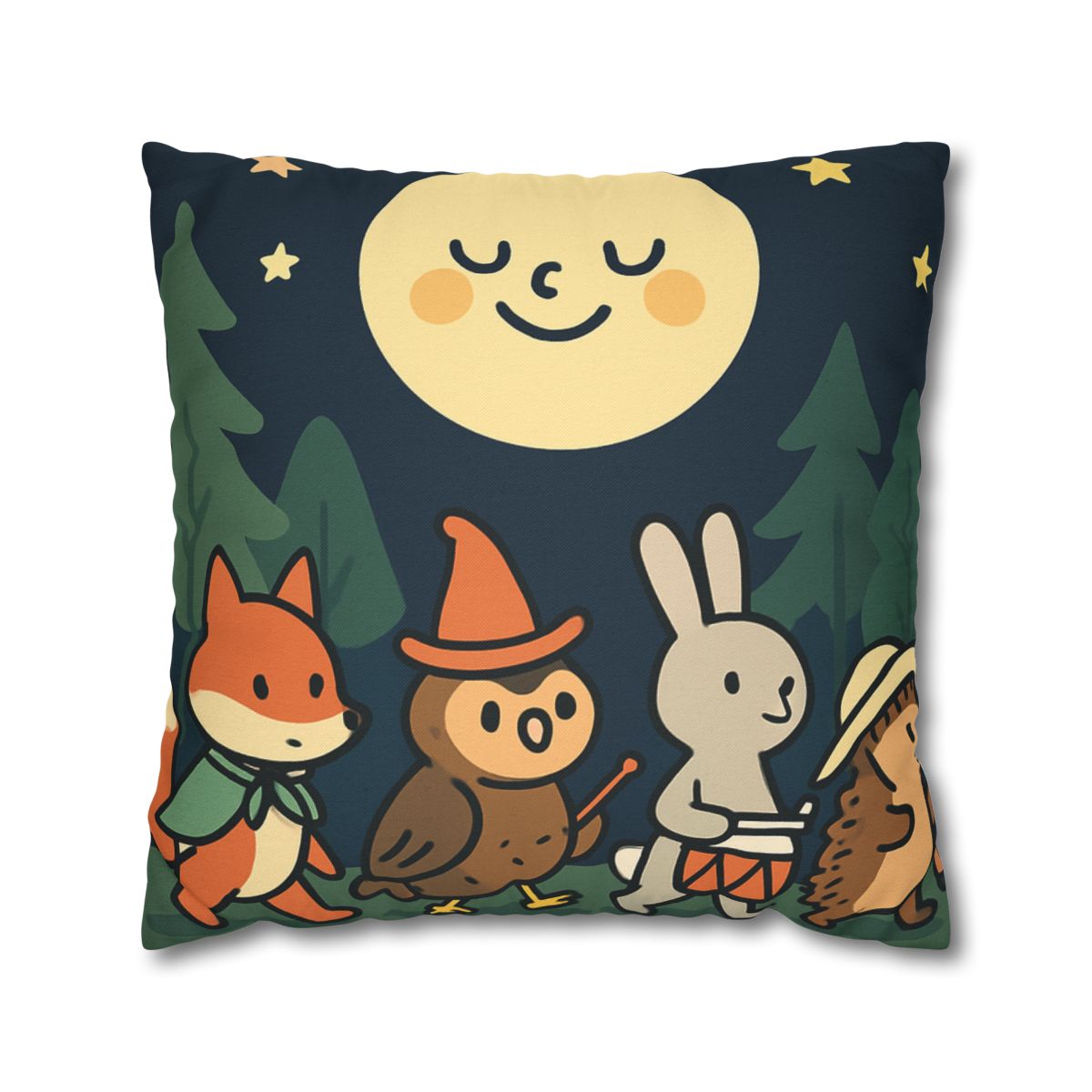 Moonlight Forest Parade trendy patterned pillow cases