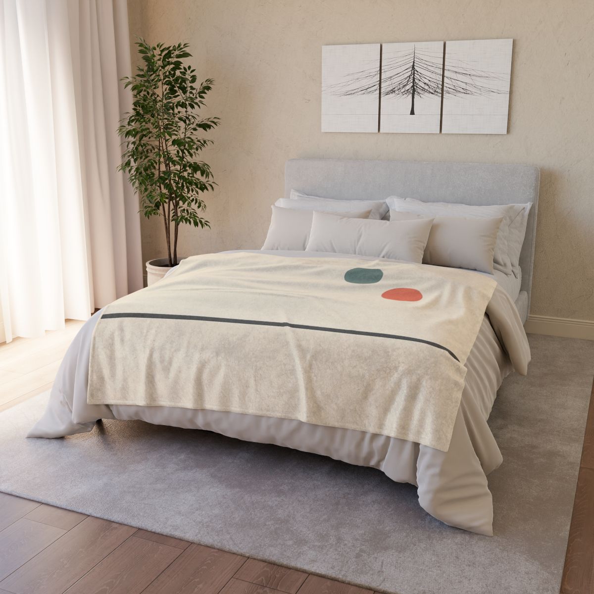 Low Horizon Line With Twin Points custom blankets