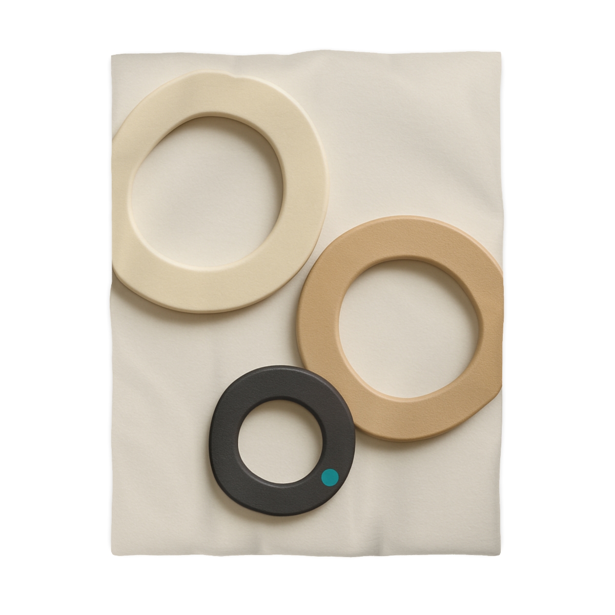 Three Balanced Rings personalized bedding duvets