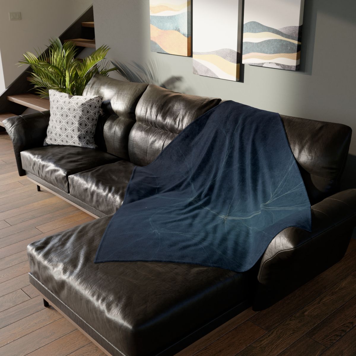 Dark Matter Filament Tapestry designer printed blankets