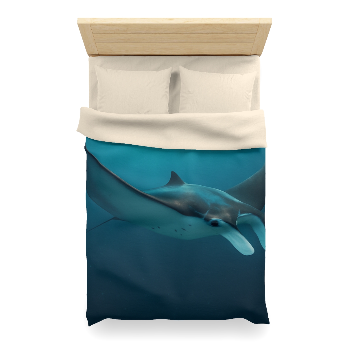 Cosmic Glide Manta Ray duvets for gifts