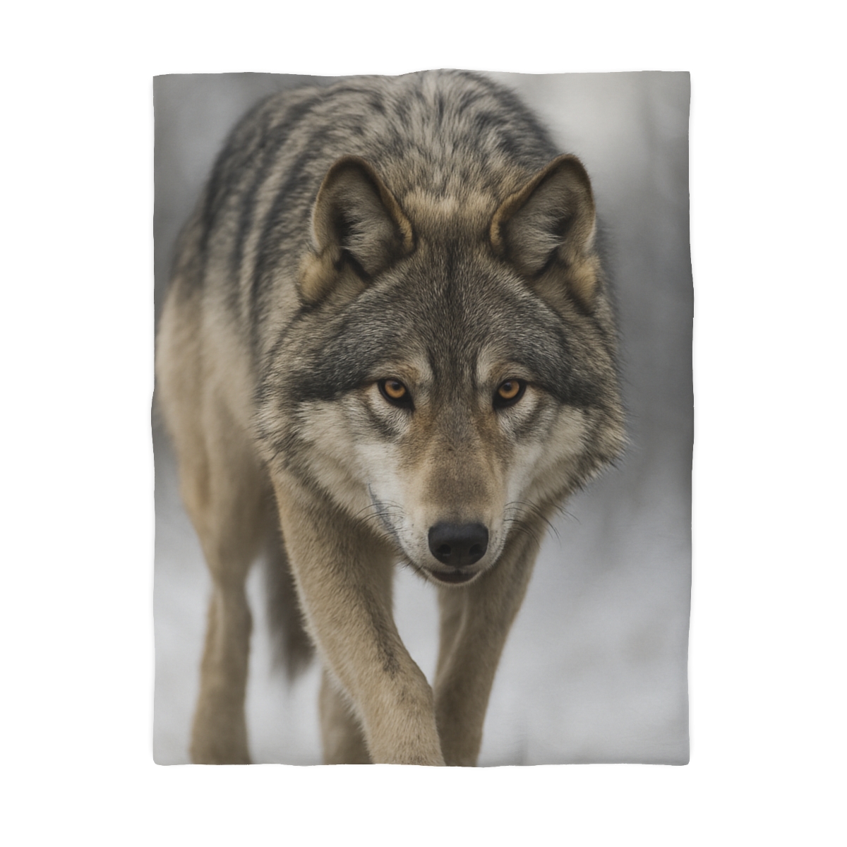 Silver Hush Gray Wolf unique patterned duvets
