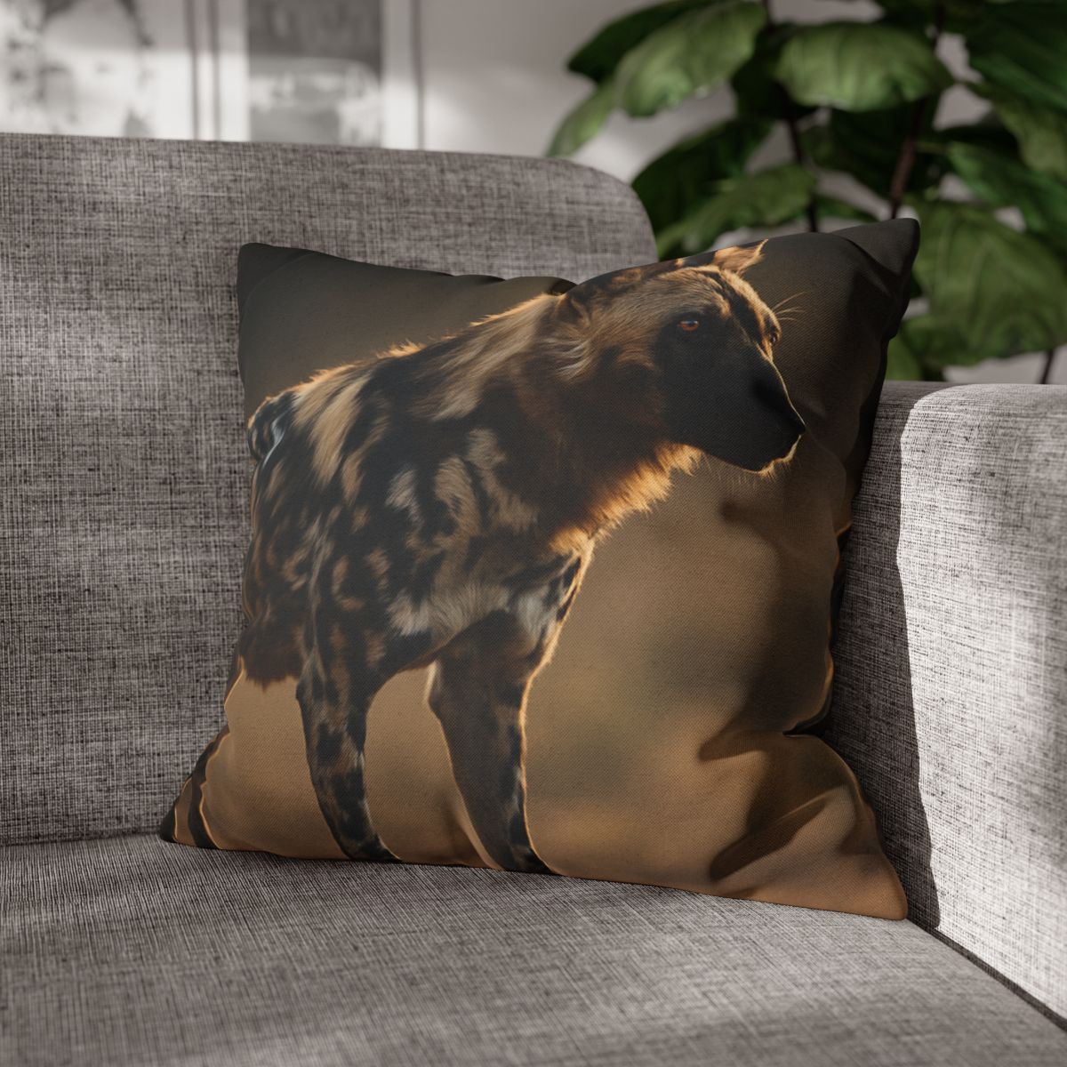 Ember Gaze African Wild Dog custom pillow cases
