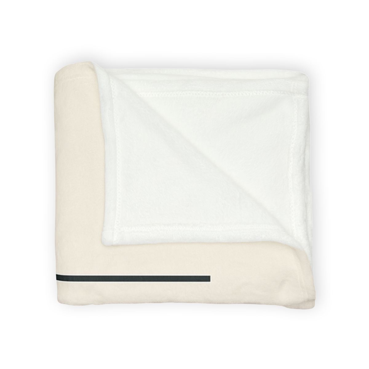 Offset Circle Bar Pairing soft fleece blankets