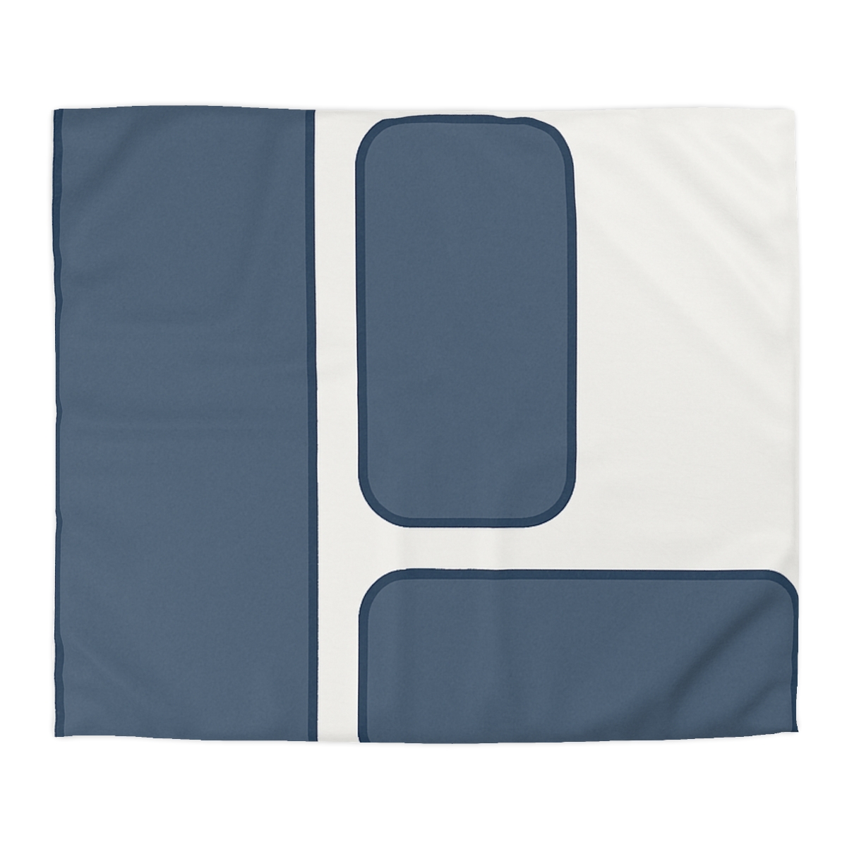 Balanced Triad Of Rounded Rectangles custom duvets