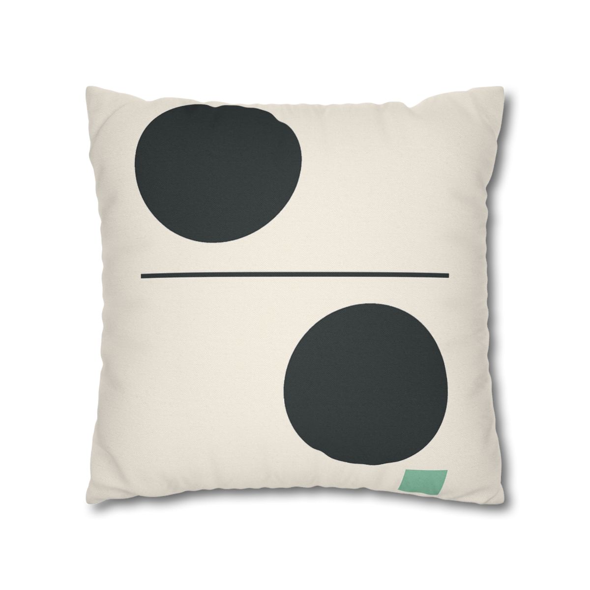 Offset Circle Bar Pairing designer print pillow cases
