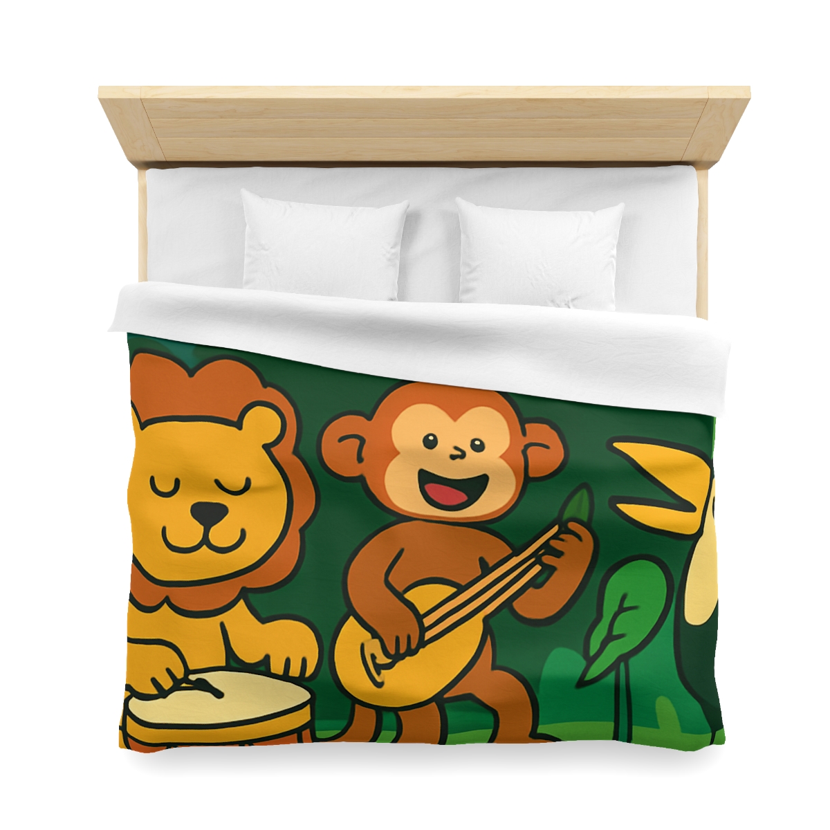Moonlight Jungle Orchestra personalized bedding duvets