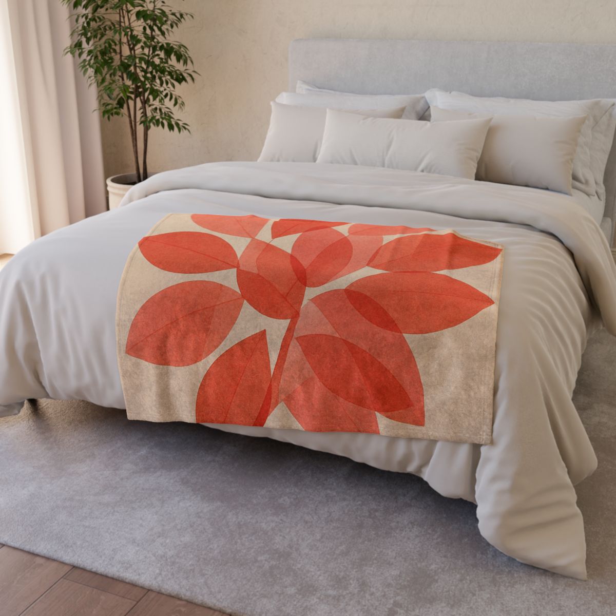 Petal Mosaic Overlay decorative home blankets