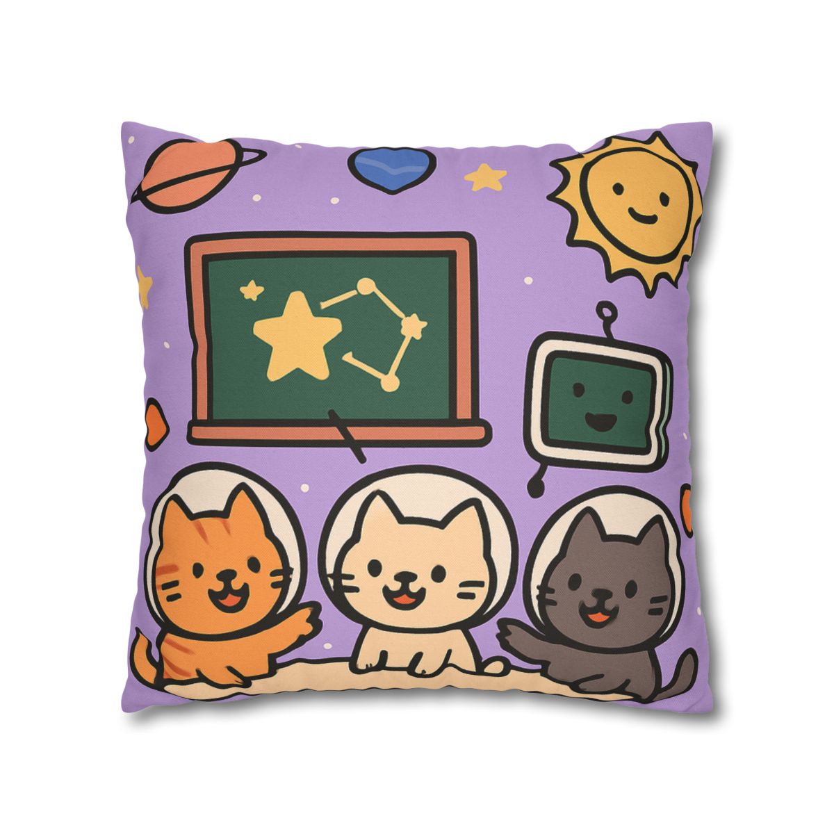 Space School Astronaut Cats comfortable bedding pillow covers