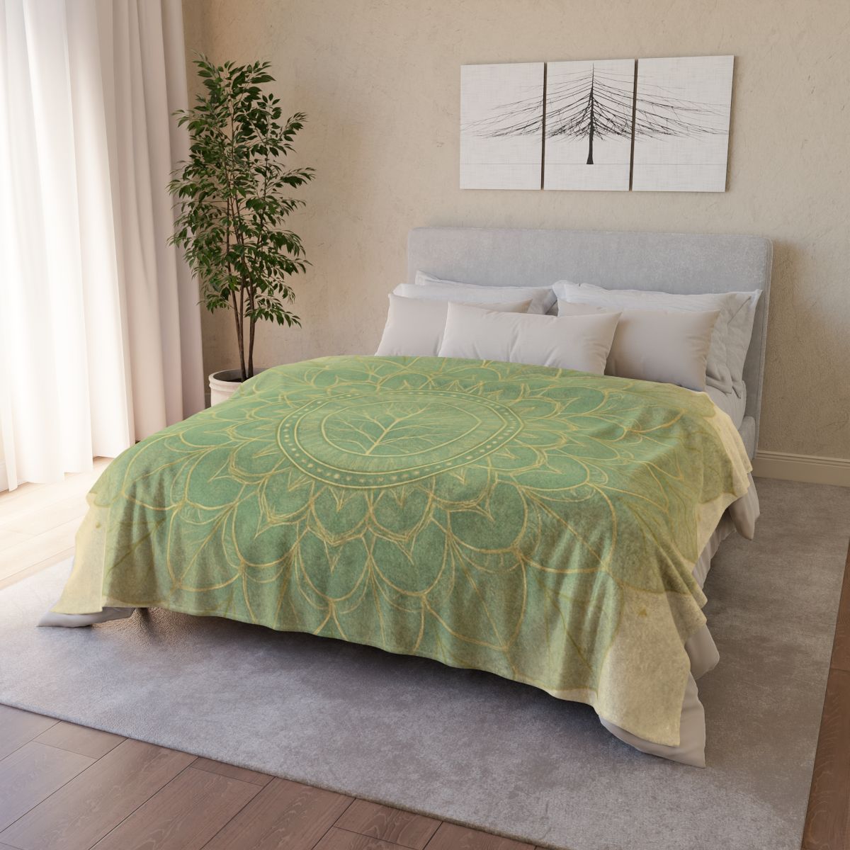 Venation Lace Mandala designer printed blankets