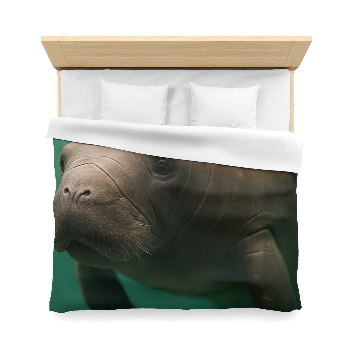 Glasswater Drifter West Indian Manatee unique patterned duvets