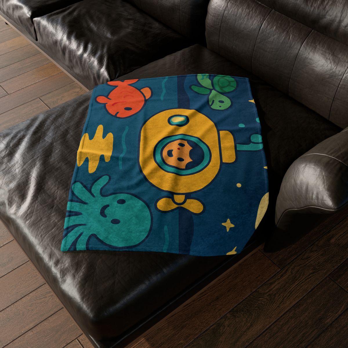 Starry Ocean Explorers trendy patterned blankets