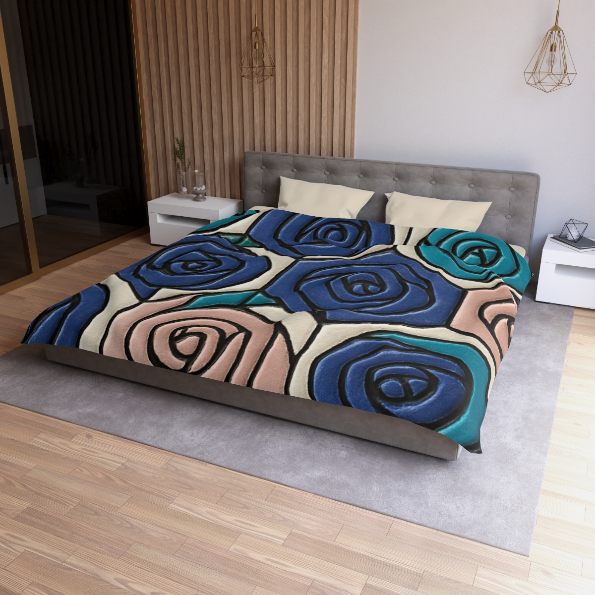Bud Spiral Mosaic Tiles trendy bedroom duvets