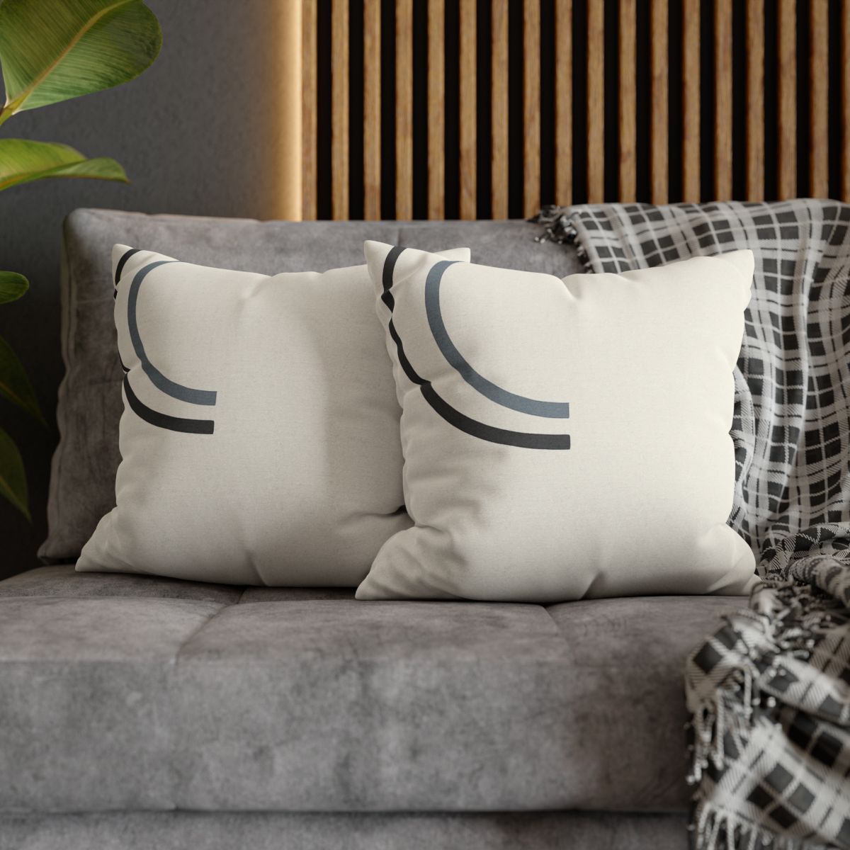 Partial Arc Corner designer print pillow cases