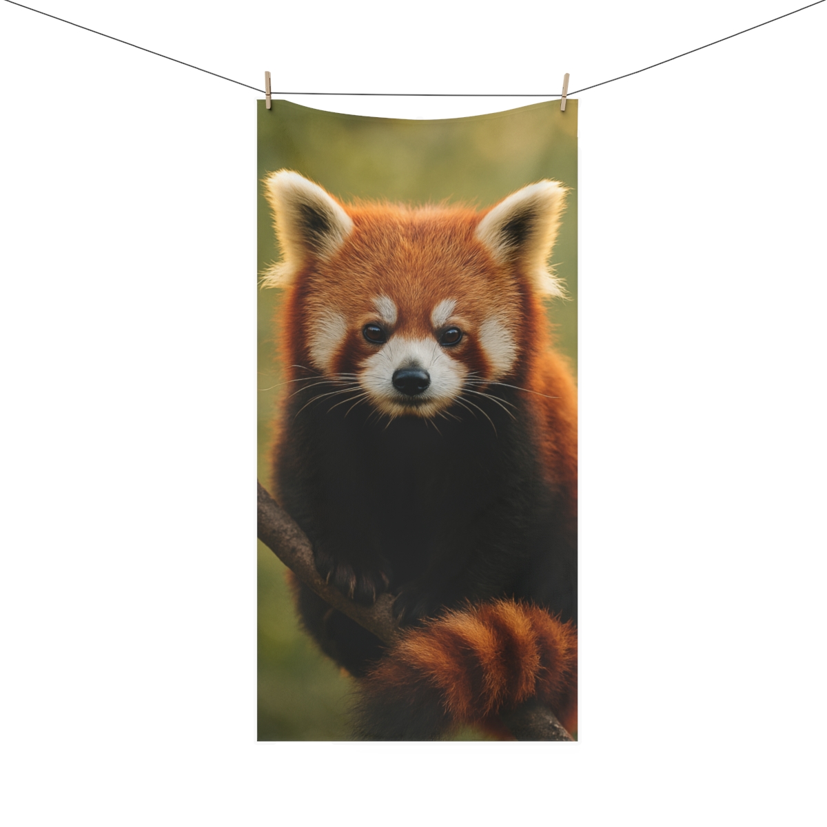 Bamboo Climber Red Panda decorative home towelscustom towels