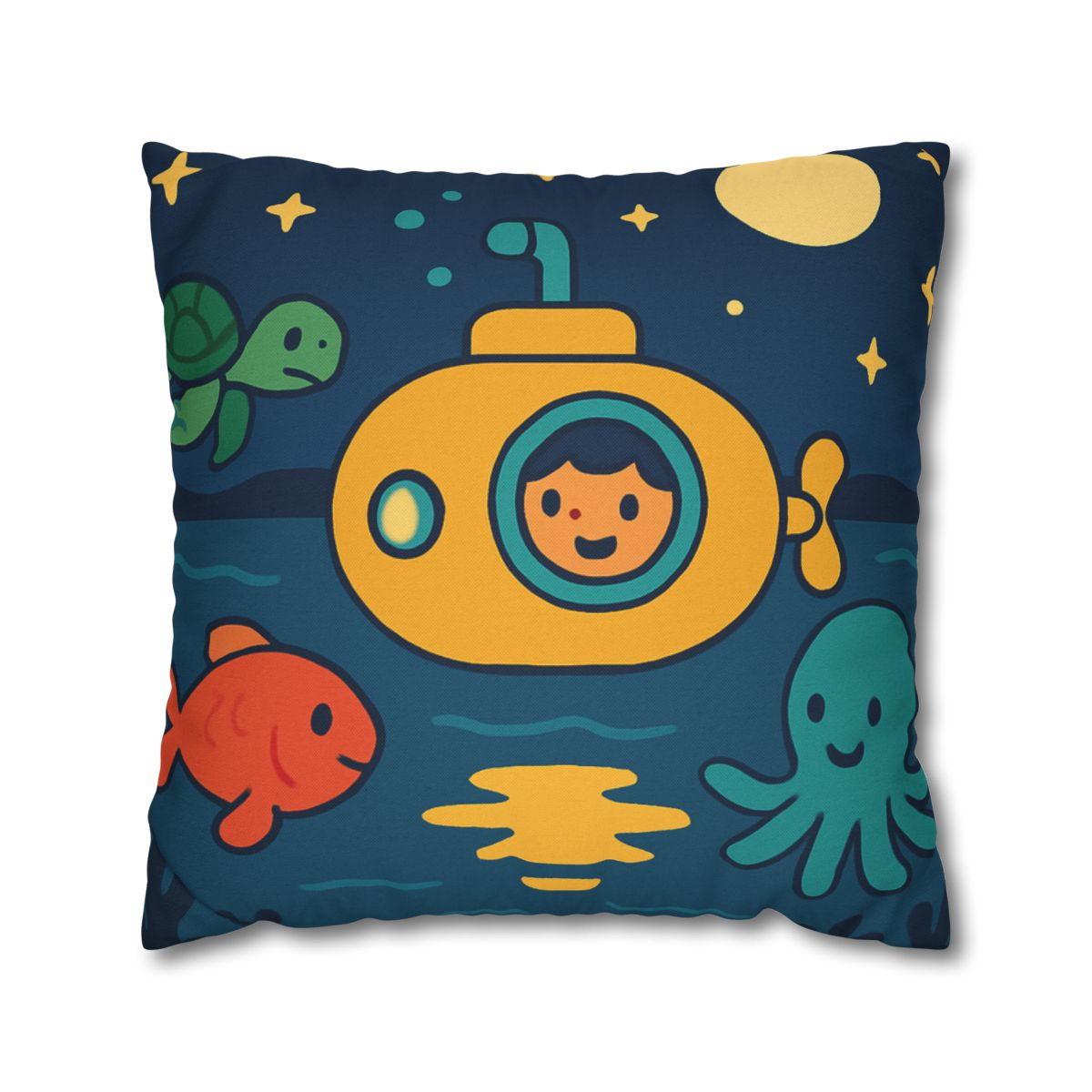 Starry Ocean Explorers soft cotton pillow cases