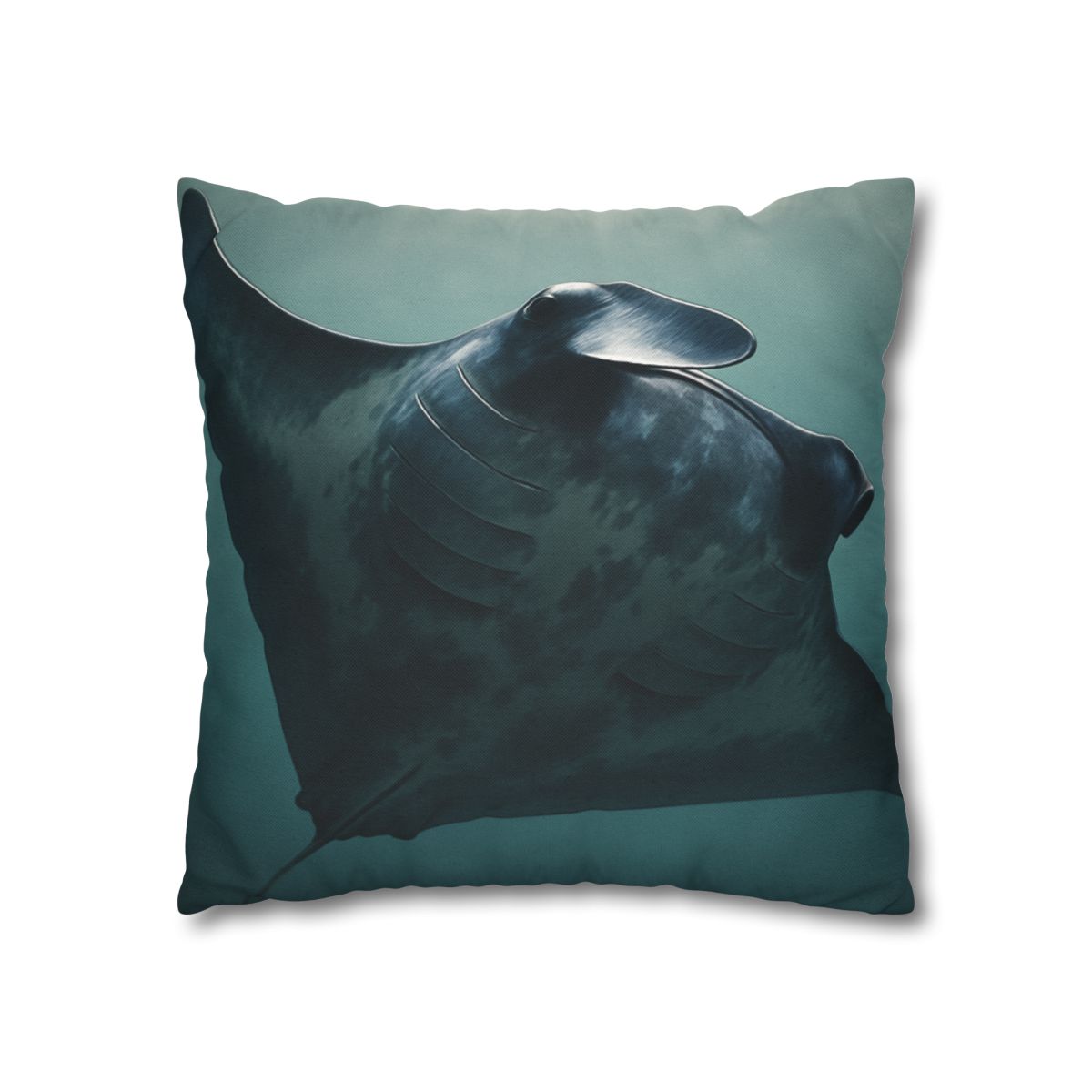 Nebula Glide Giant Manta Ray soft cotton pillow cases