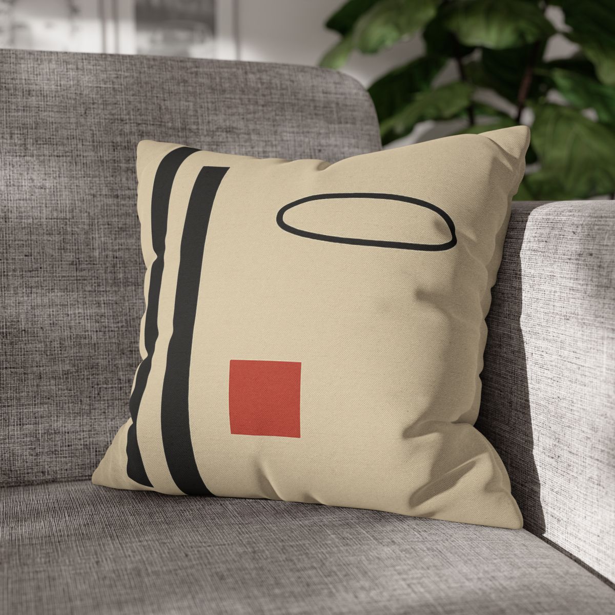 Aligned Posts With Floating Oval personalized pillow covers