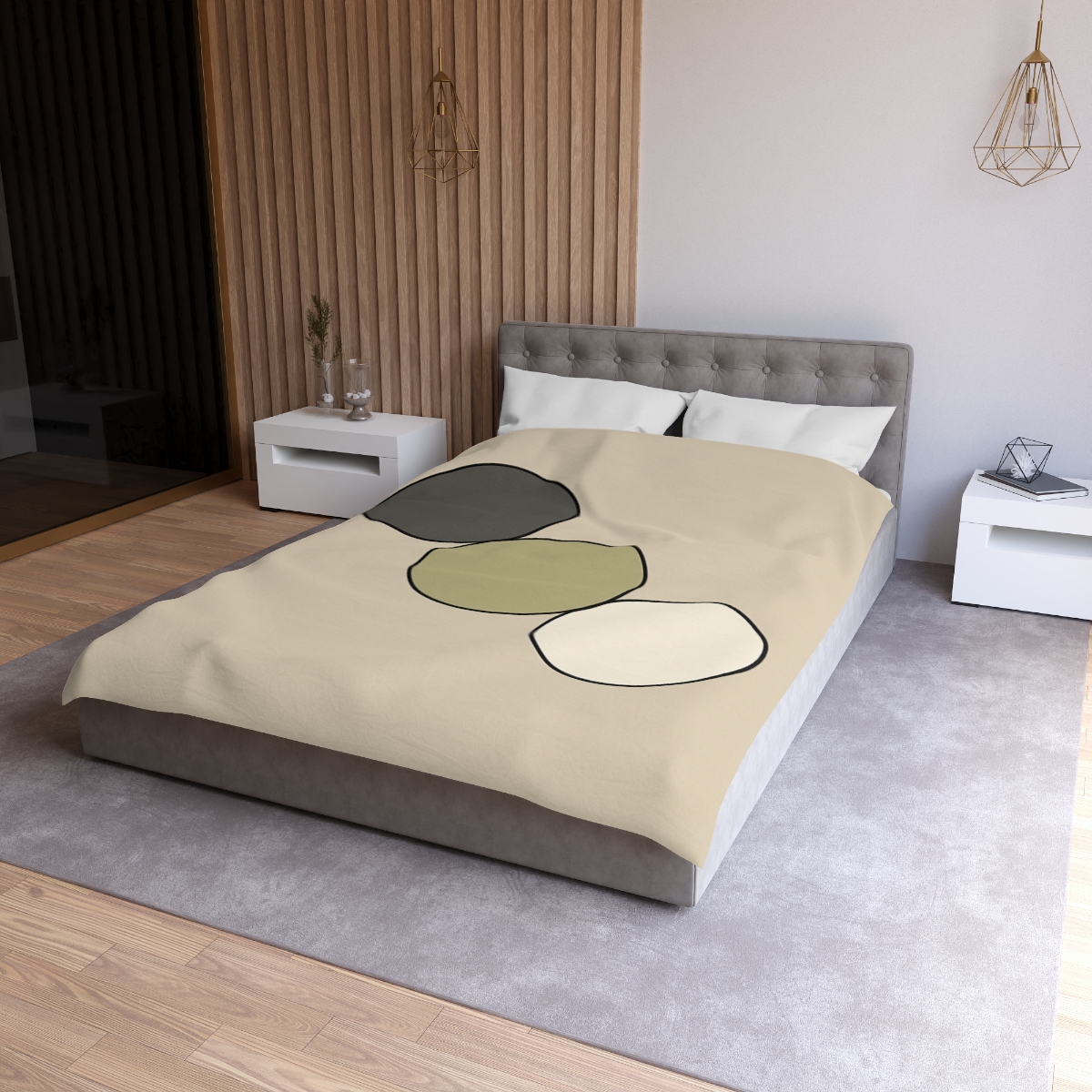 Staggered Trio Of Circles Harmony stylish duvet covers