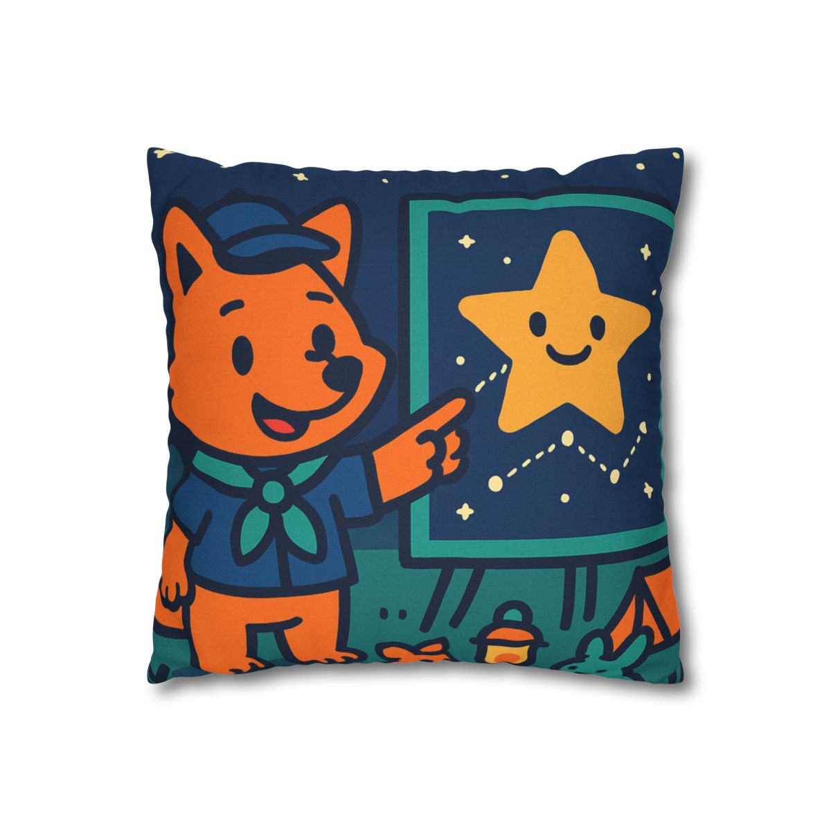 Stargazing Fox Scouts unique gift pillow cases