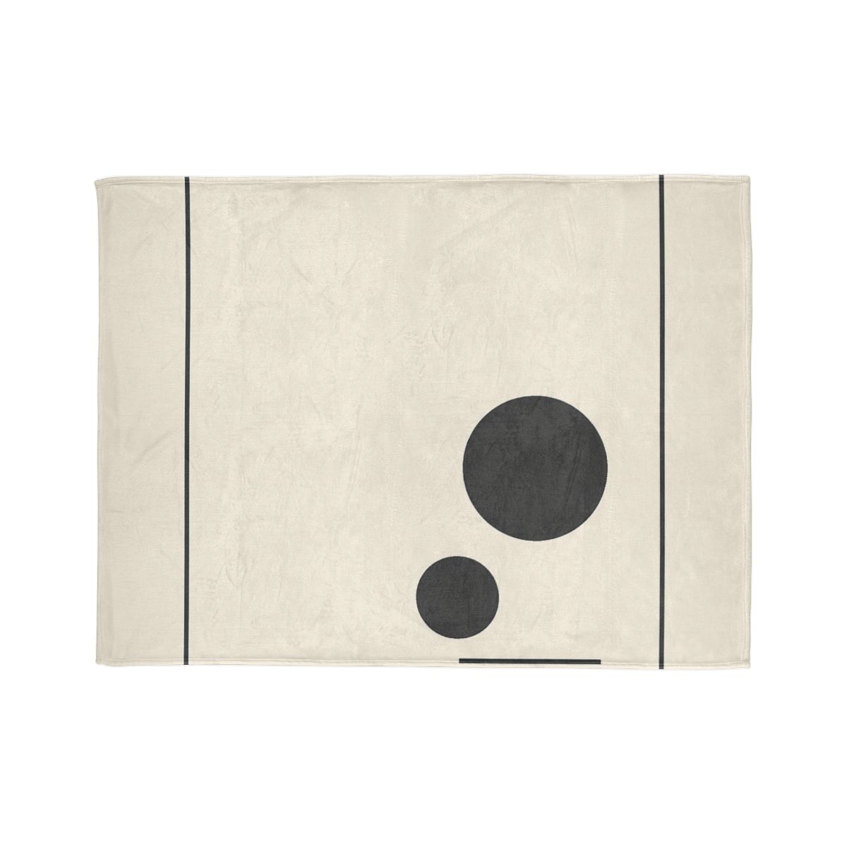 Offset Frame With Twin Disks personalized cozy blankets