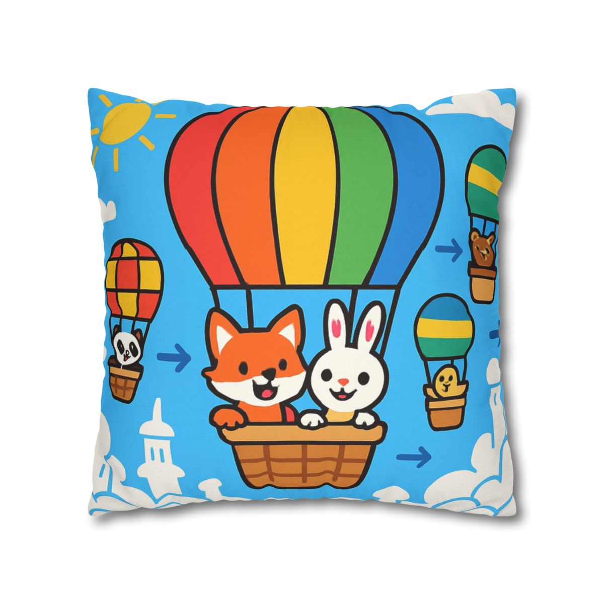 Cloud City Balloon Race custom pillow cases