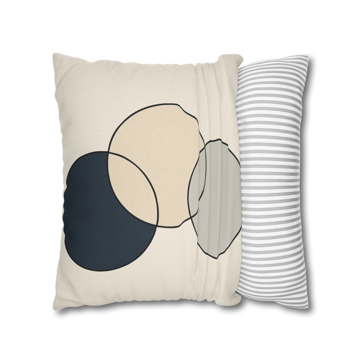 Staggered Trio Of Circles trendy patterned pillow cases