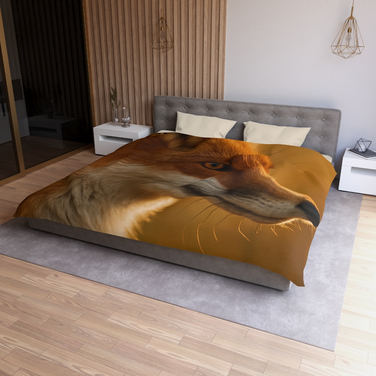 Amber Gaze Red Fox soft comforter duvets