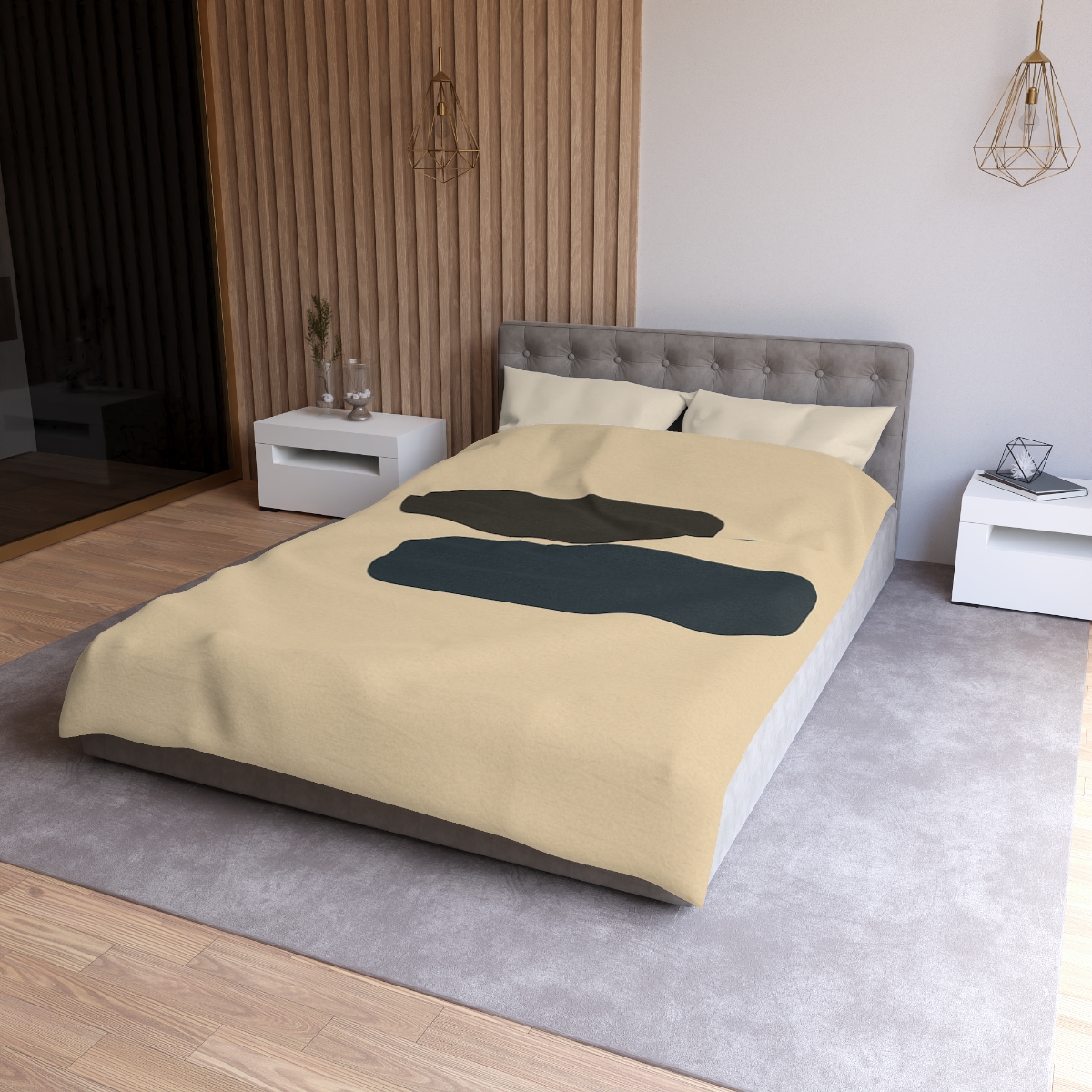 Offset Trio Of Rounded Bars soft comforter duvets