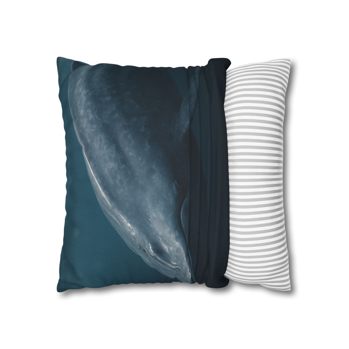 Silent Giant Blue Whale soft cotton pillow cases