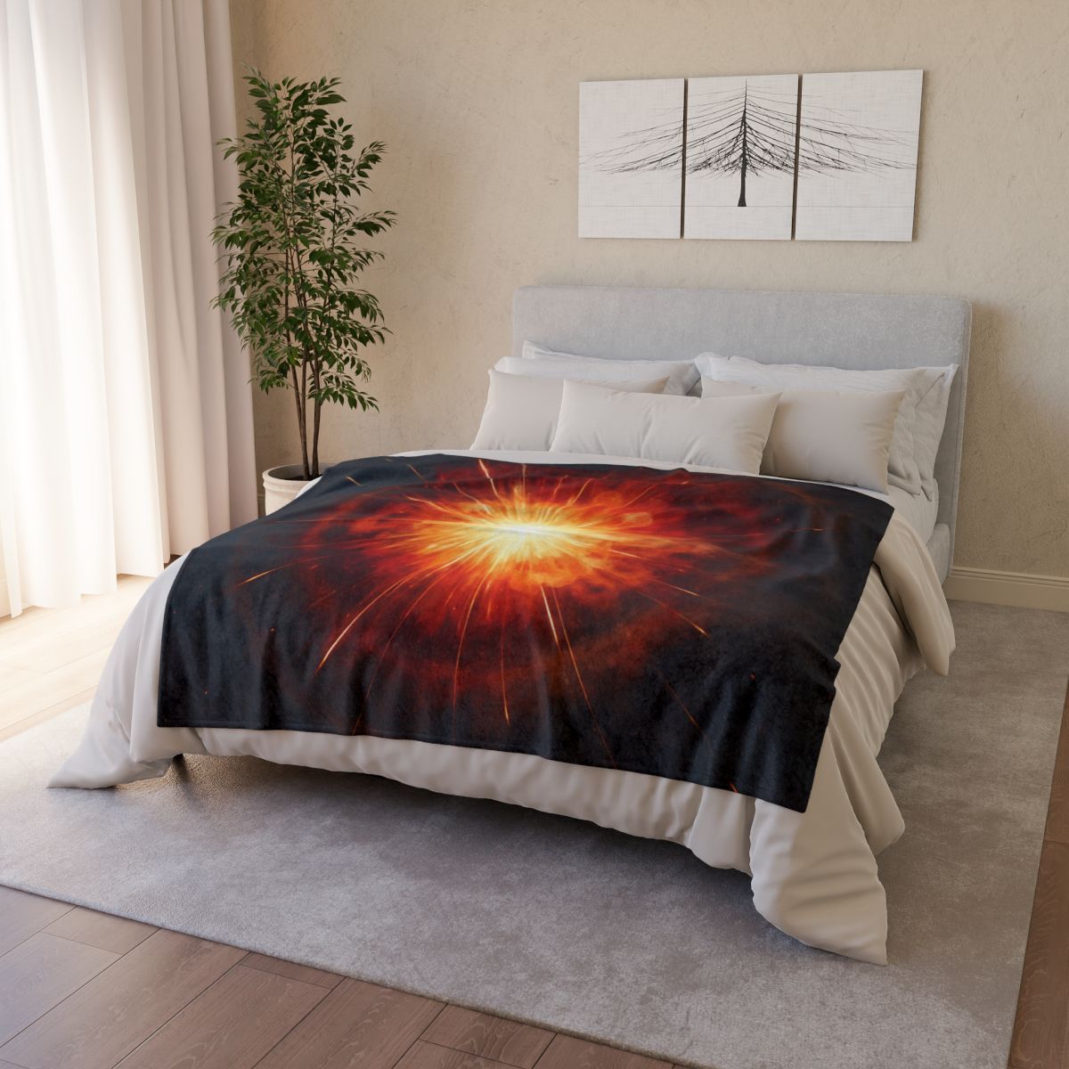 Starburst Petal Shockwave decorative home blankets