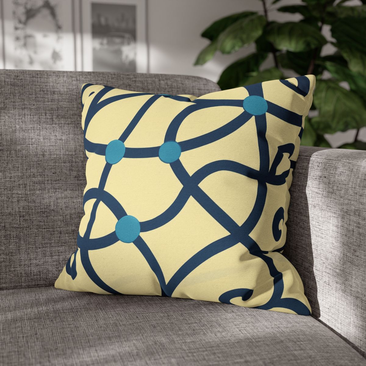 Tendril Ribbon Network trendy patterned pillow cases