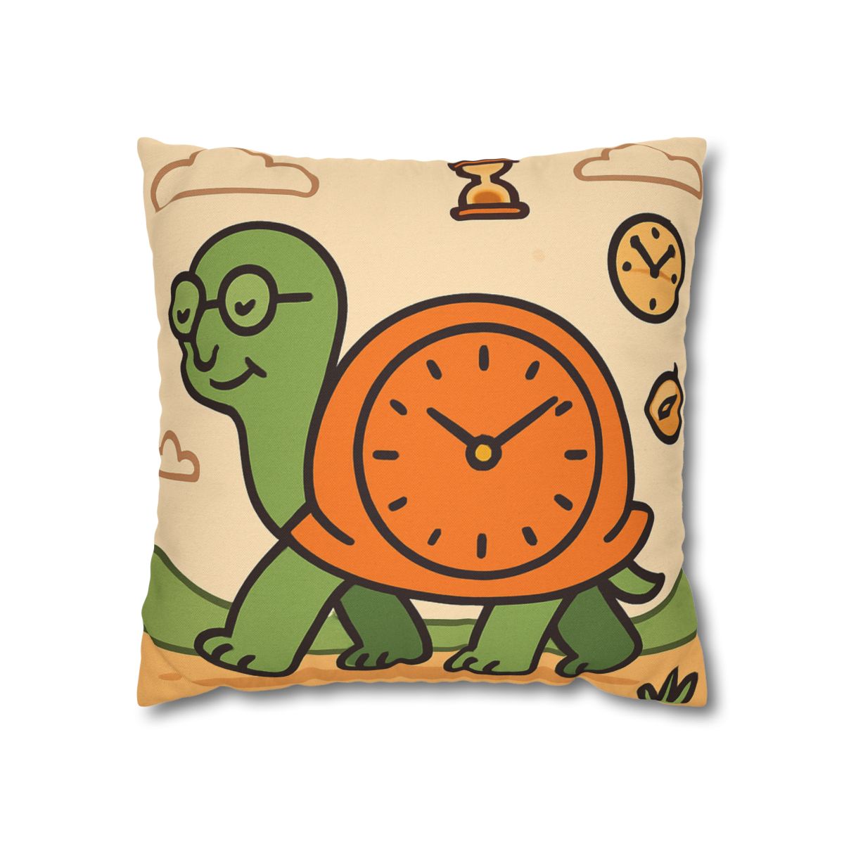 Time Turtle Journey unique gift pillow cases