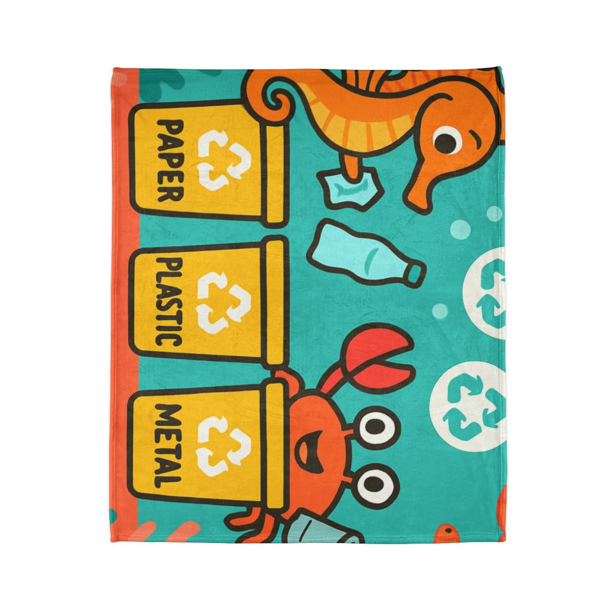 Coral City Recycling Seahorse Patrol warm winter blankets