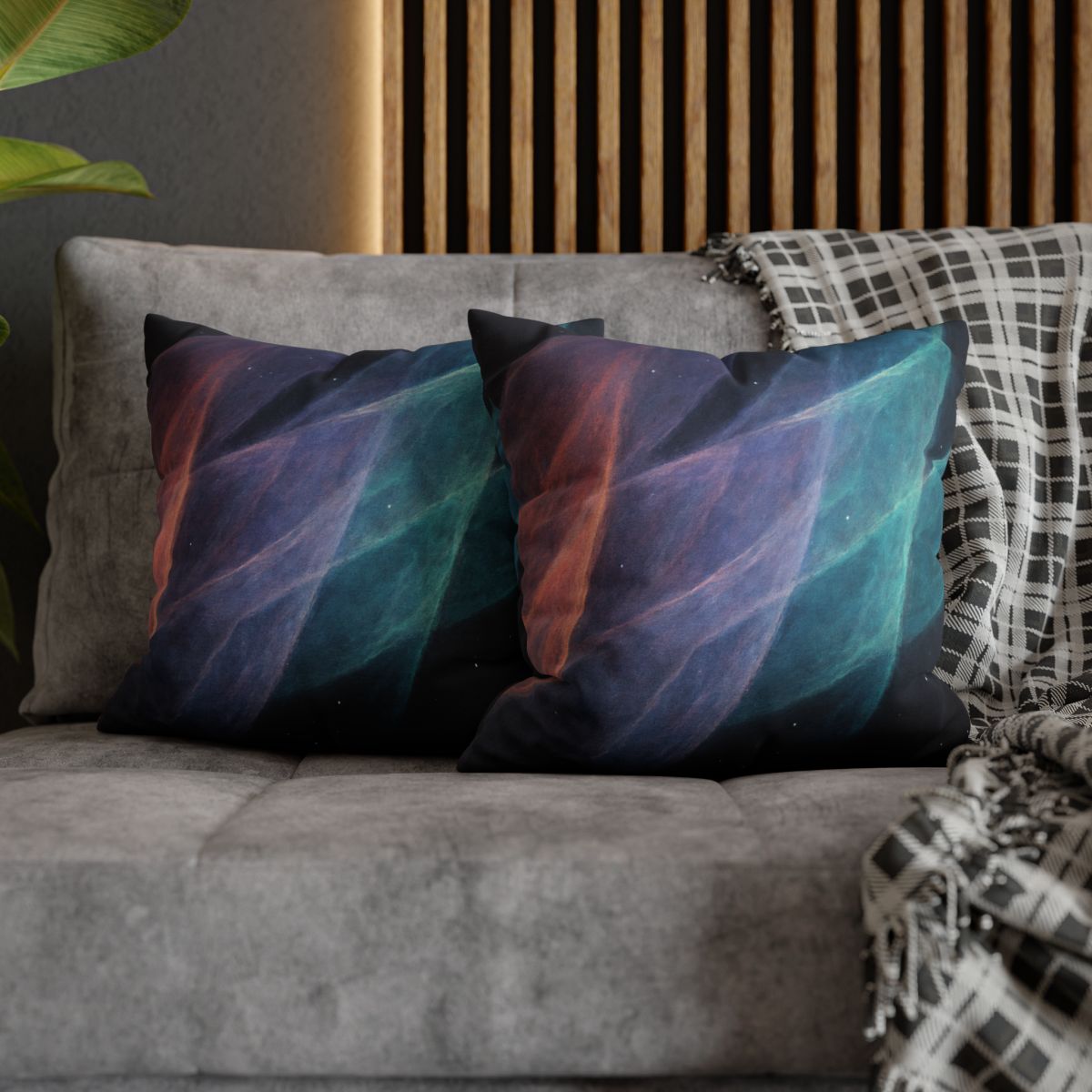 Nebular Prism Veil designer print pillow cases