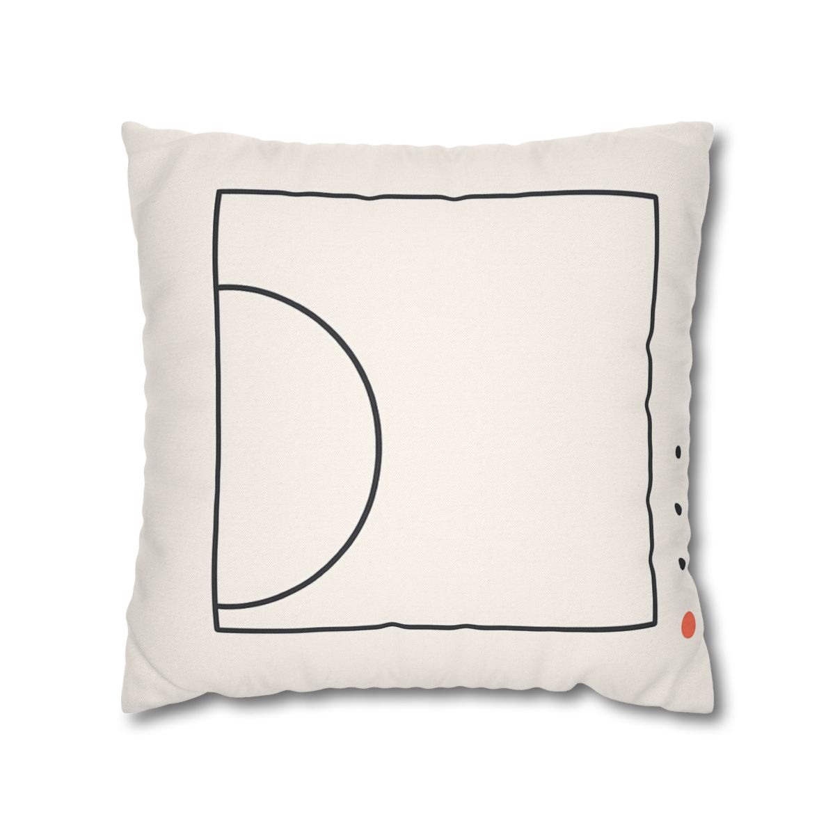 Open Frame With Offset Arc designer print pillow cases