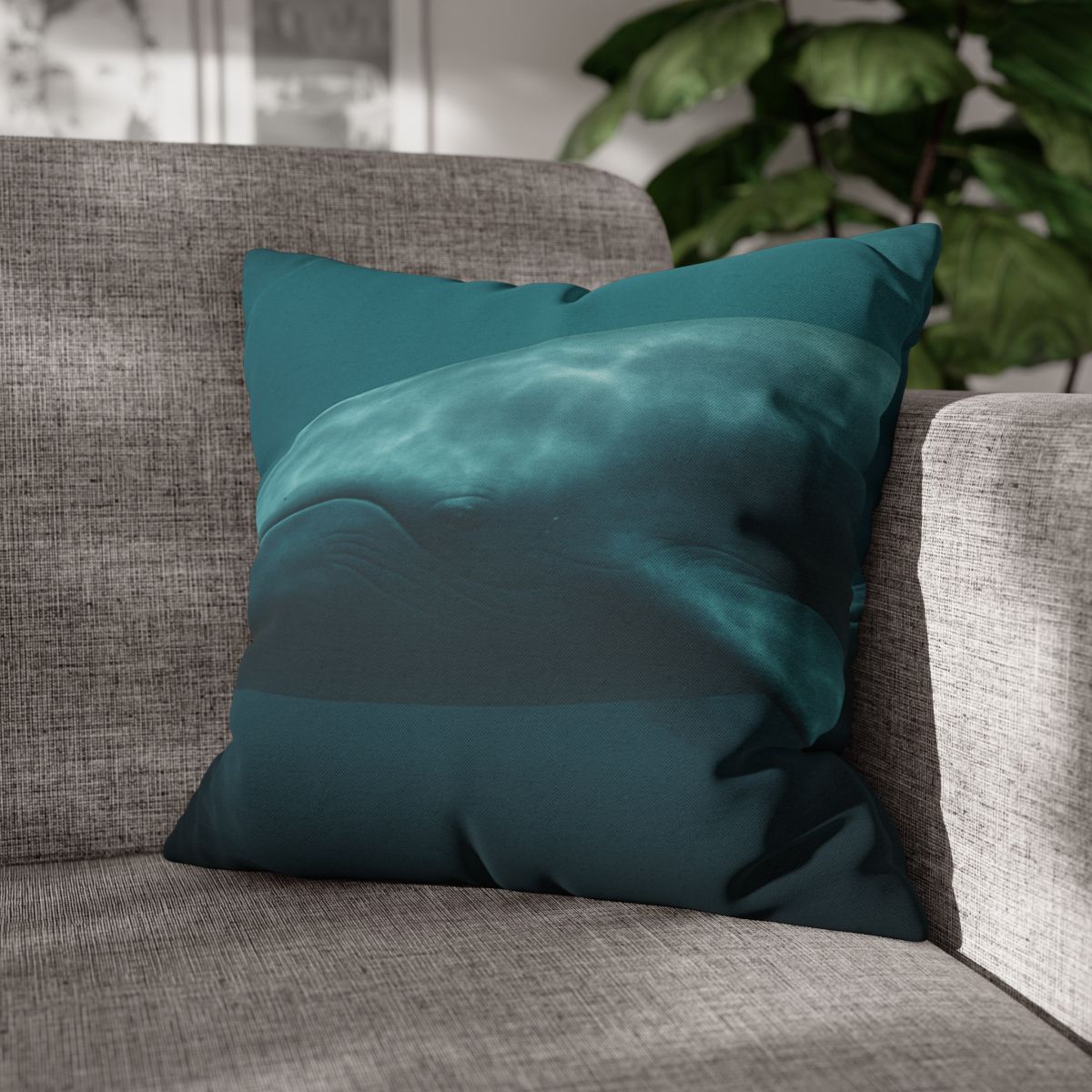 Ocean Song Blue Whale comfortable bedding pillow covers