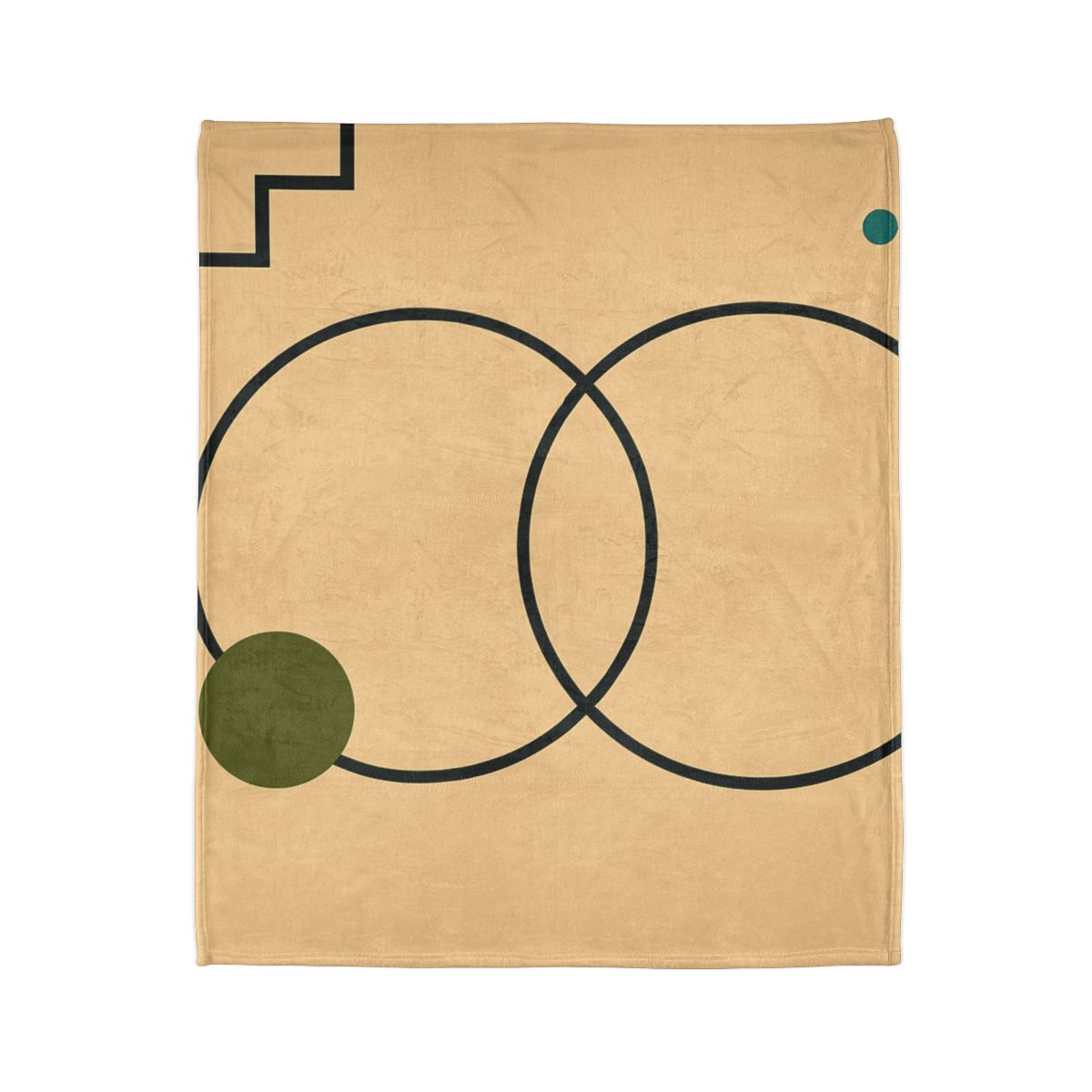 Aligned Rings With Corner Steps stylish throw blankets