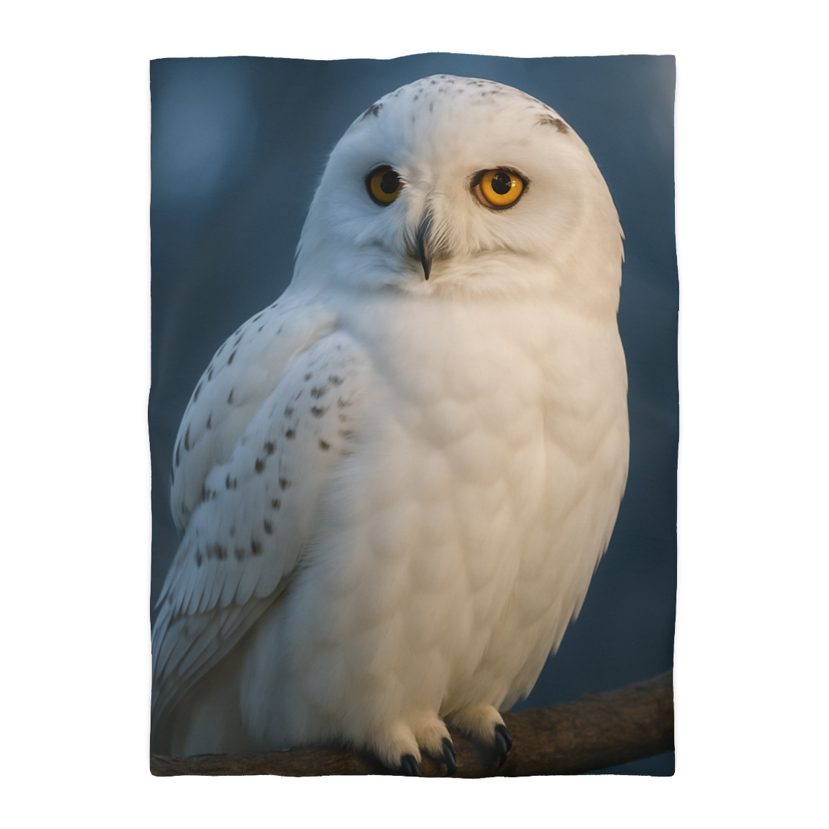 Twilight Watcher Snowy Owl warm winter duvets