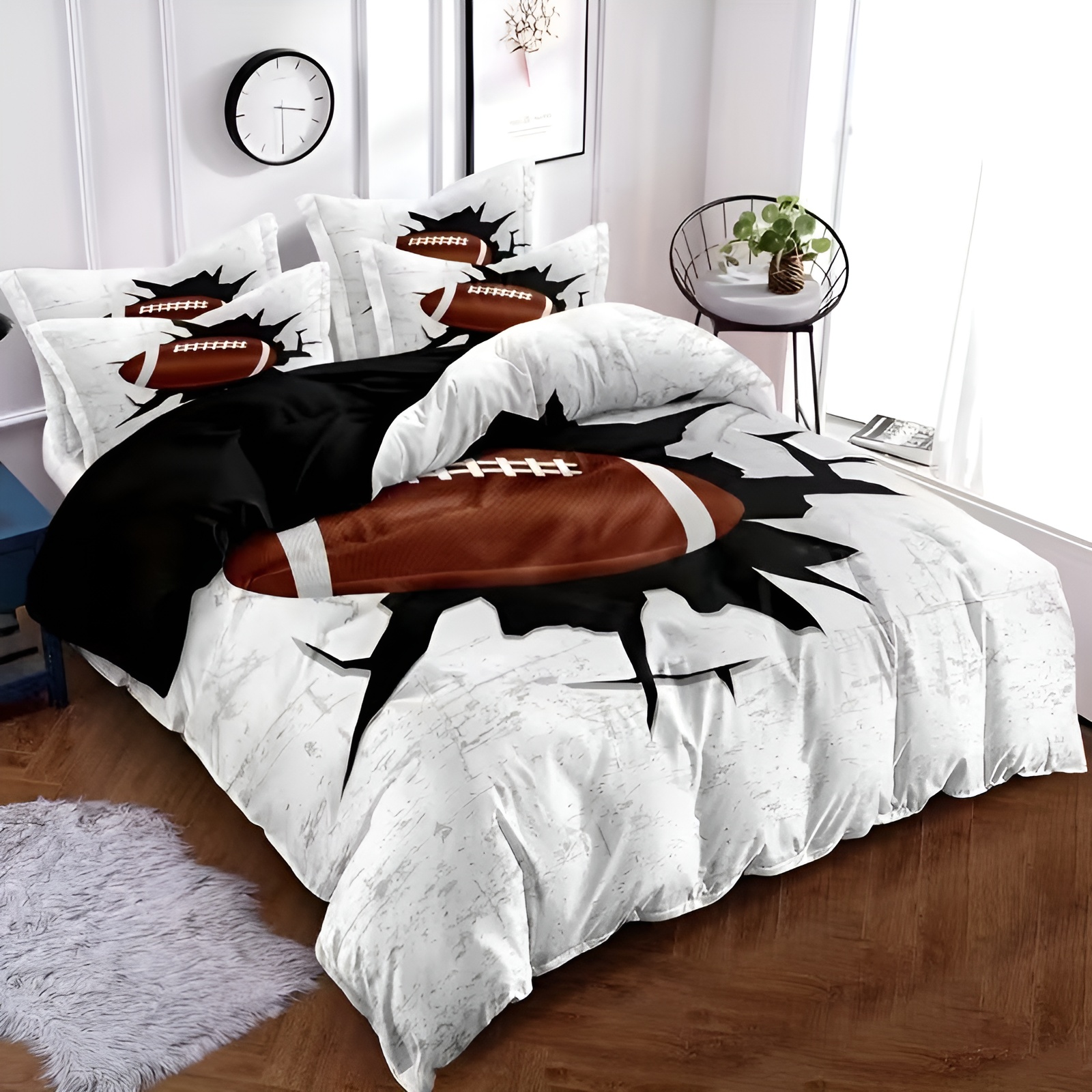 3 Piece Comforter Cover Set With Down Comforter Cover And Pillowcases