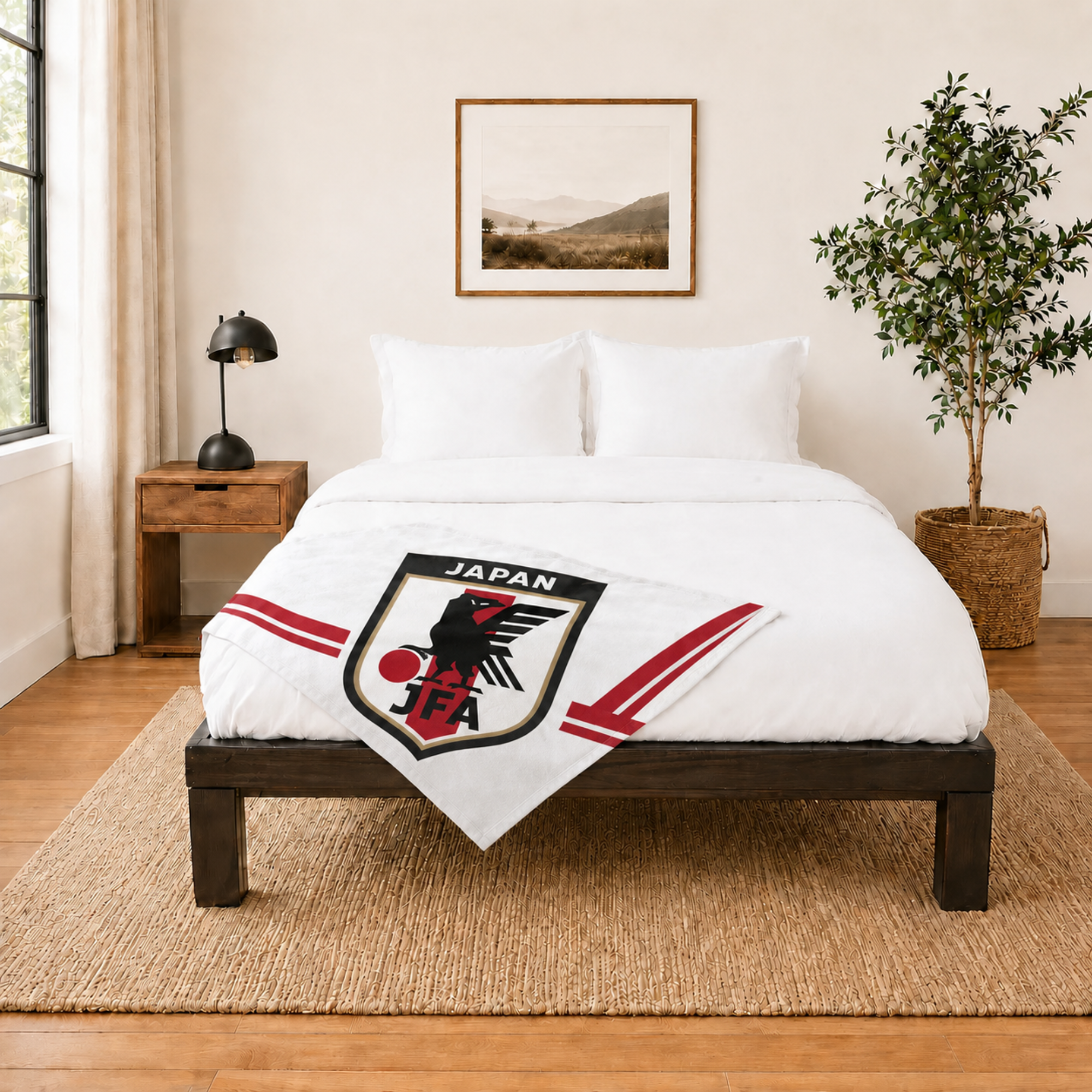 World Cup 2026 Japan Soccer Themed Blanket