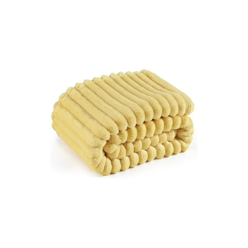 Stripe Design Flannel Fleece Blanket