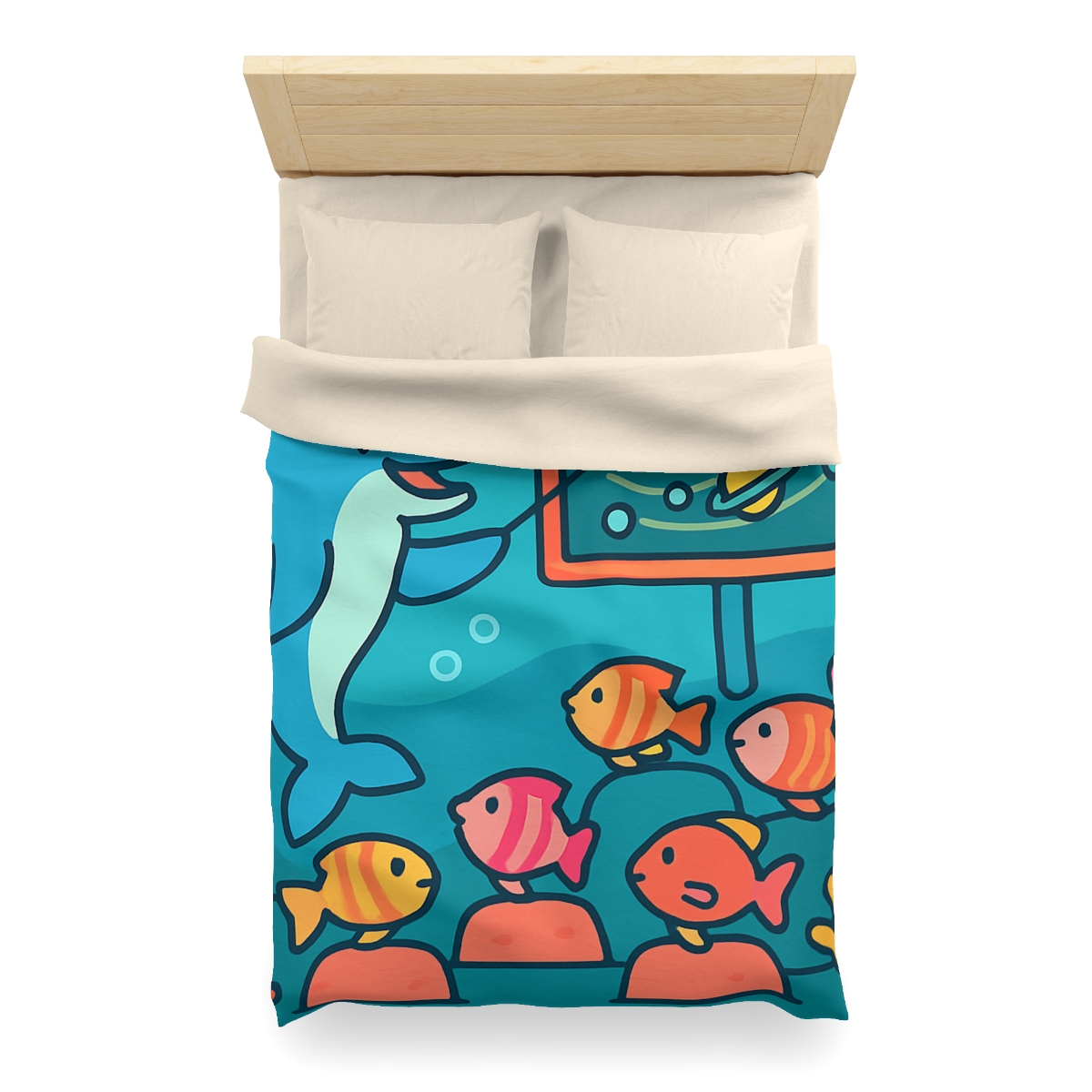 Cosmic Coral Reef Classroom trendy bedroom duvets